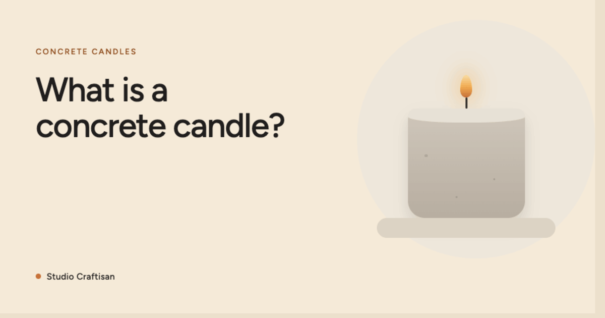 What Is a Concrete Candle? Benefits of Concrete Jar Candles