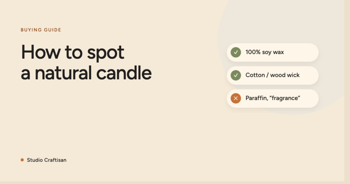 How to Spot a Natural Candle: Organic Candle Buying Guide