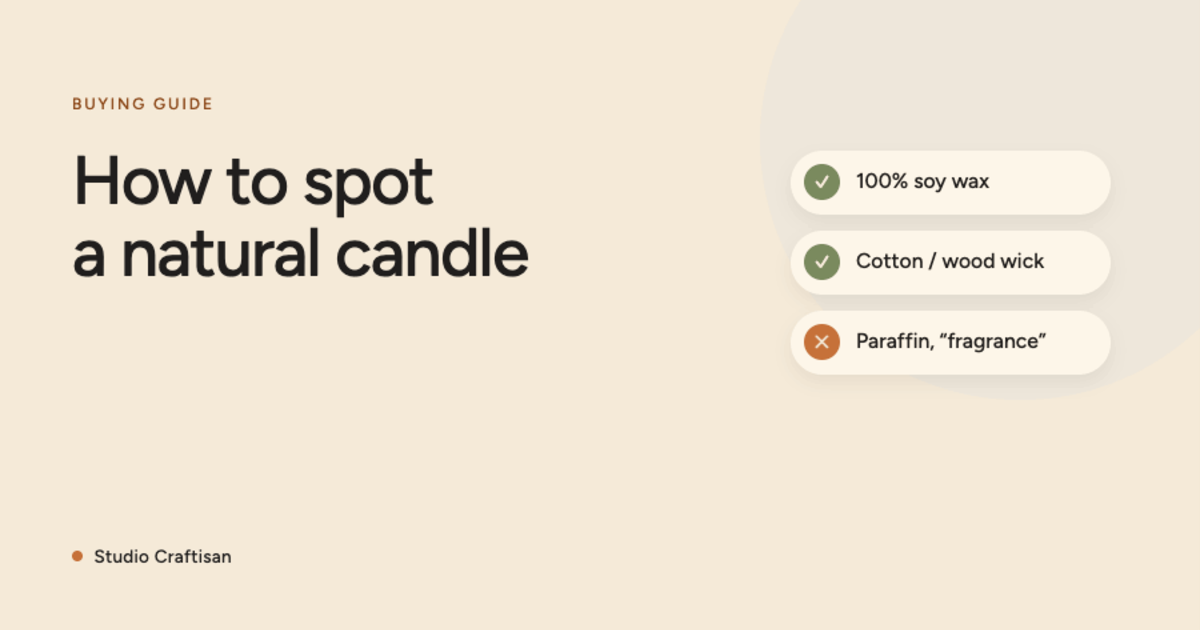 How to Spot a Natural Candle: Organic Candle Buying Guide