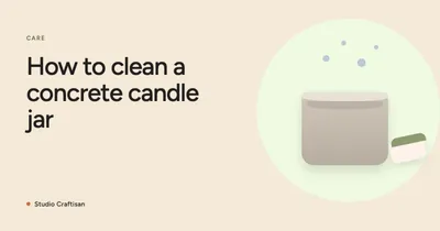 How to Clean a Concrete Candle and Turn It Into a Planter