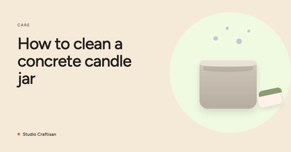 How to Clean a Concrete Candle and Turn It Into a Planter