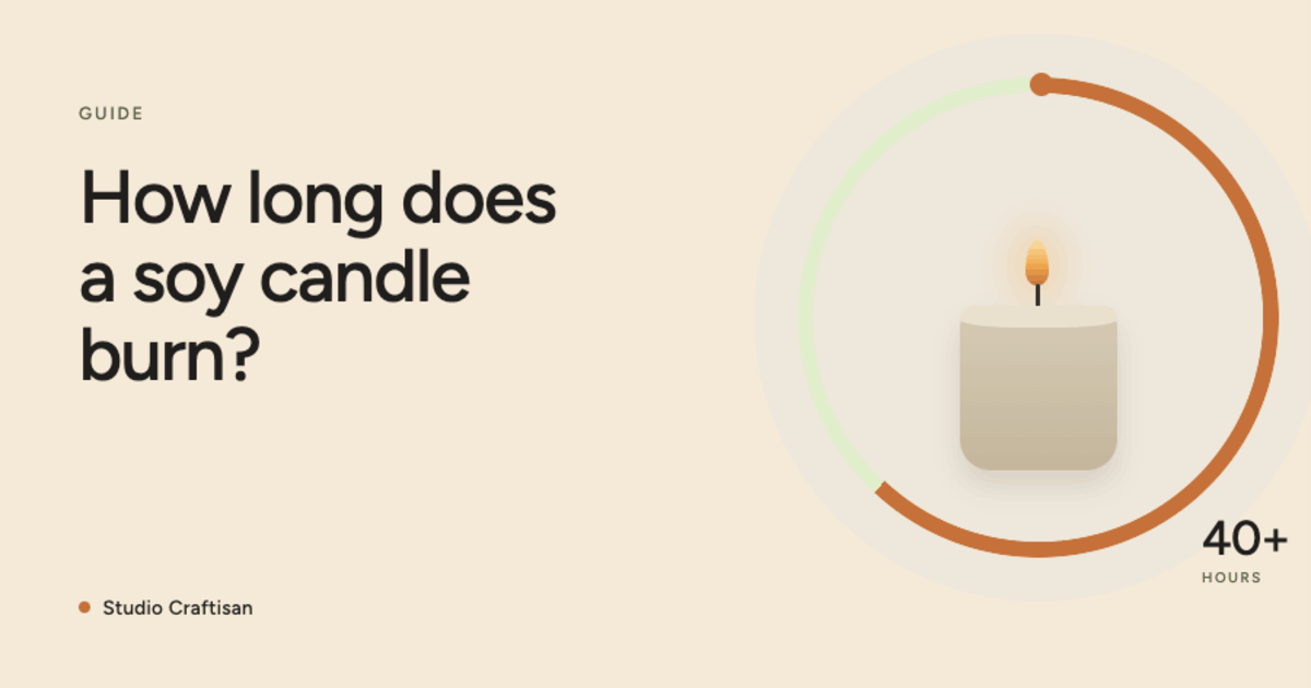 How Long Do Soy Candles Burn? 22–80 Hours by Size (100–300 g)