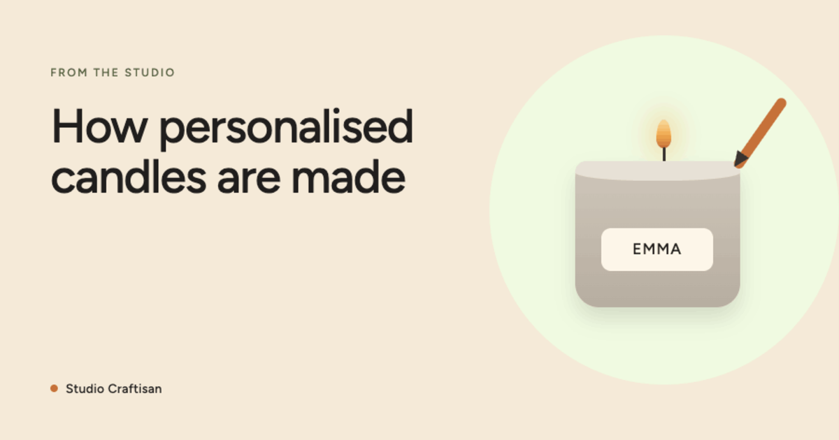 How a Personalised Candle Is Made