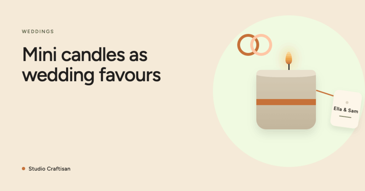 Wedding Favours: Handmade Candles Instead of Sweets