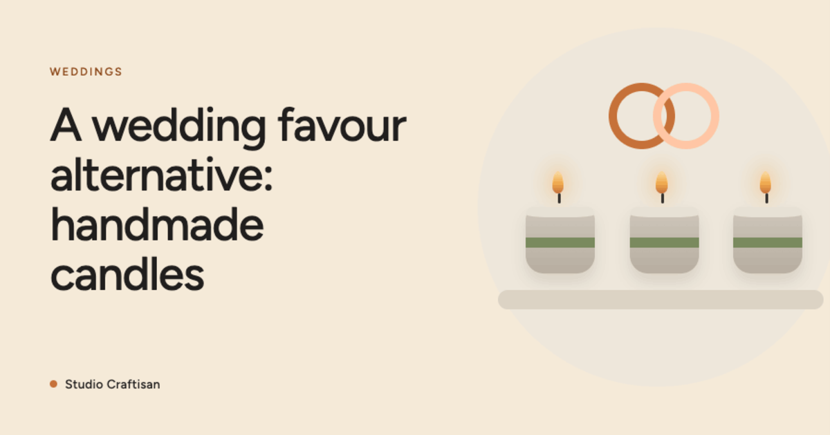 Wedding Favour Alternative: Handmade Candles